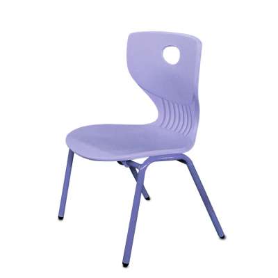 Plastic adult classroom chair with durable