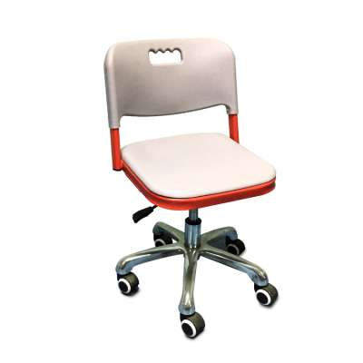 Modern arm chairs furniture school wheeling plastic study chair